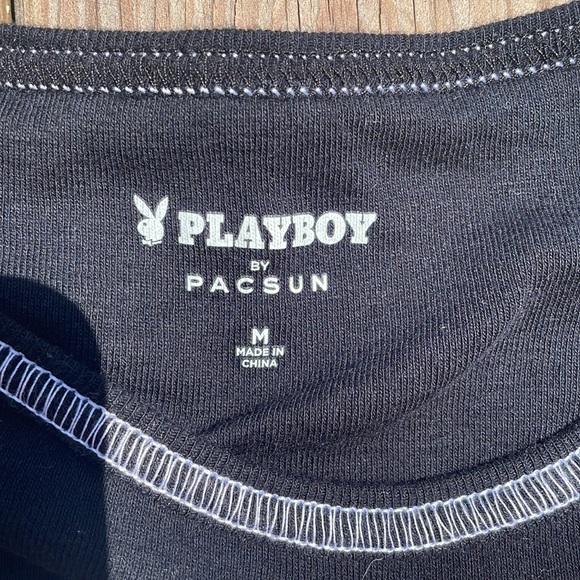 Playboy by PACSUN limited long sleeve stretch top - Picture 3 of 5